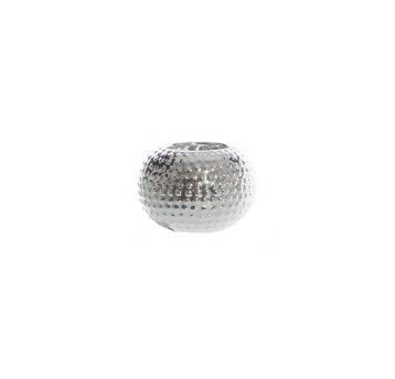 DEK/ŚWIECZNIK CERAMICZNY SREBNY A17Q844-3DY(6)*BR*
