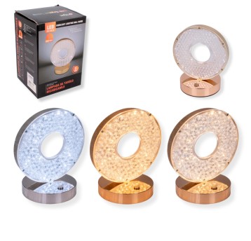 ELE/LAMPA DEKOR. KRYSZTAŁ LED USB KOŁO (1/40)