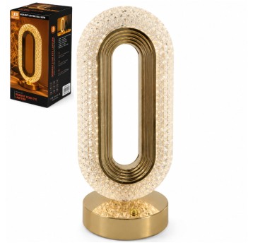 ELE/LAMPA DEKOR. KRYSZTAŁ LED USB OWAL (1/40)