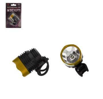 ELE/LAMPA WIELOFUNK. COB 3W na BAT. ZŁOTA (20/240)