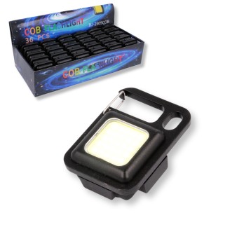 ELE/LAMPKA LED COB NA BATERIE z KARAB. (36/1152)