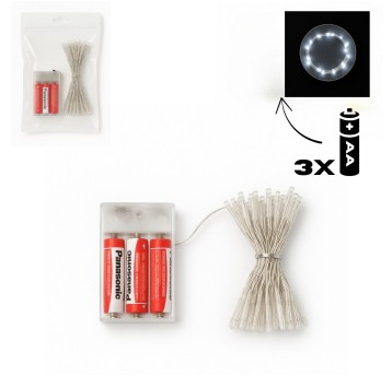 ELE/LAMPKI 100LED na BATERIE BIAŁA ZIMNA (150)