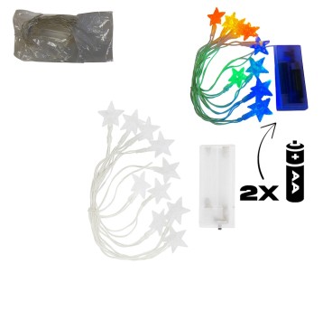 ELE/LAMPKI 16LED GWIAZDKI na BATERIE MULTIKO (150)