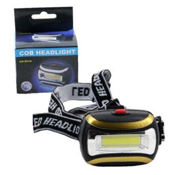 ELE/LATARKA CZOŁOWA LED 3W COB NA BATERIE (60/240)