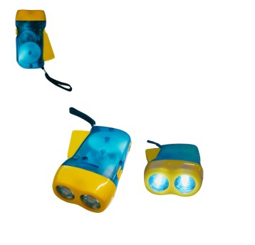 ELE/LATARKA DYNAMO 2 LED NIEBIE.STC-026 (100/200)