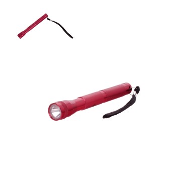 ELE/LATARKA LED METAL BORDOWA dł.13cm *BR*(12/600)