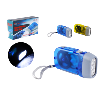 ELE/LATARKA RĘCZNA DYNAMO 3 LED (200)