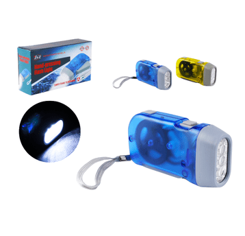 ELE/LATARKA RĘCZNA DYNAMO 3 LED (200)
