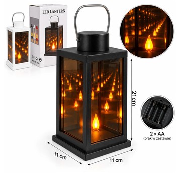 ELE/LATARNIA LED 3D NA BATERIE 2xLR6 21cm. (48)
