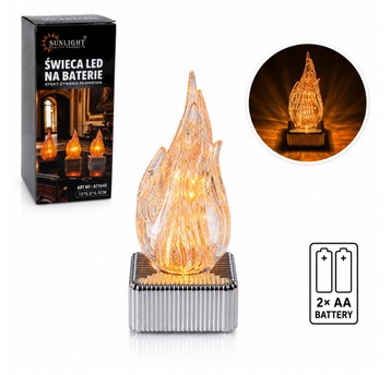 ELE/ŚWIECZKA LED BATERIE 15cm ŻYWY PŁOMIEŃ (1/144)