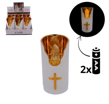 ELE/ZNICZ LED BIAŁY 7.5x15cm. na BATERIE (6/144)