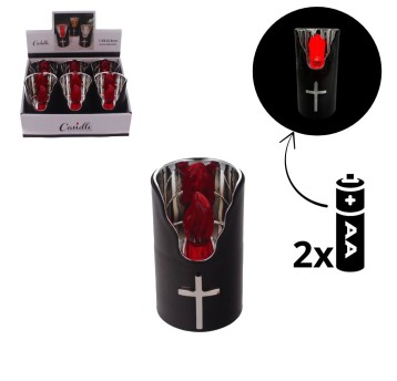 ELE/ZNICZ LED CZARNY 7.5x12,5cm. BATERIE (6/144)