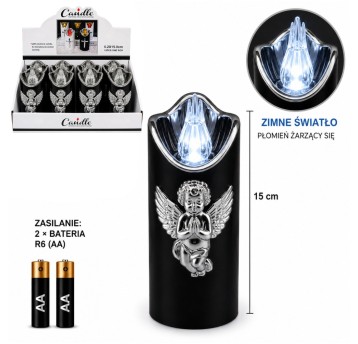 ELE/ZNICZ LED CZARNY ANIOŁ 15cm.BATERIE (12)