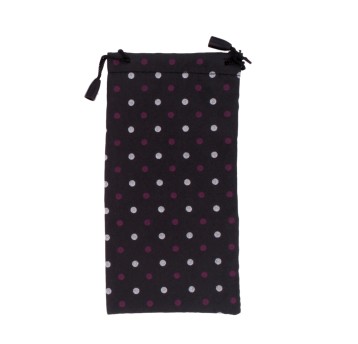 ETU/WORECZEK NA OKULARY KROPKI CZARNY (100/5000)