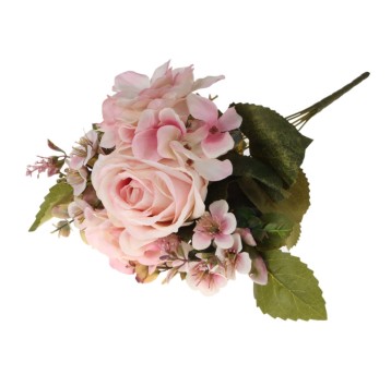 KWI/BUKIET RÓŻA+ MIX KWITAÓW dł.40cm