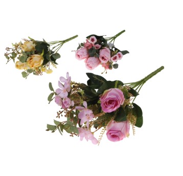 KWI/BUKIET z Tw.Szt. RÓŻA Z DODAT. dł.44c (48/96)