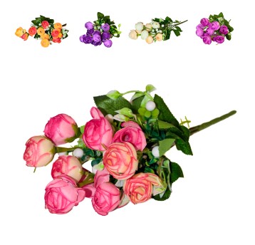 KWI/KWIATY BUKIET RÓŻE Gał.6 dł.36cm (160/960)