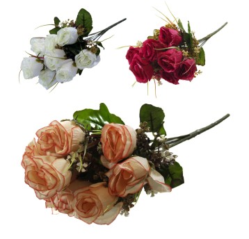 KWI/KWIATY BUKIET RÓŻE Gał.9 dł.39cm (90/540)