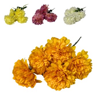 KWI/KWIATY CHRYZANTEM. 5,Kwia. dł.50cm. (80)*BR*