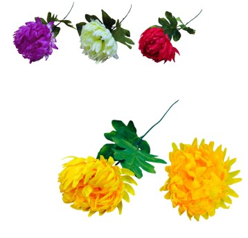 KWI/KWIATY CHRYZANTEM. Gałazka dł.70cm. (1500)