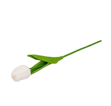 KWI/KWIATY SZT. TULIPAN SYLIKON BIAŁY (100/1200)