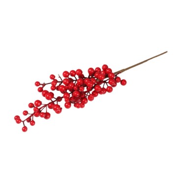 KWI/KWIATY SZTUCZNE GAŁĄZKA JARZĘBINY dł.42cm.