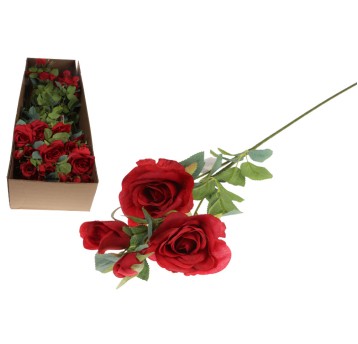 KWI/KWIATY SZTUCZNE GAŁĄZKA RÓŻA dł.70cm