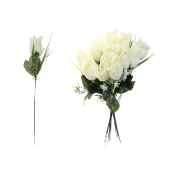 KWI/KWIATY SZTUCZNE RÓŻA PIK dł.38cm