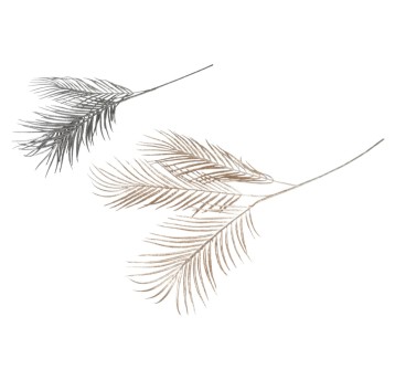 KWI/KWIATY SZTUCZNY GAŁĄZKA PAPROĆ ZŁOTA/SREBRNA