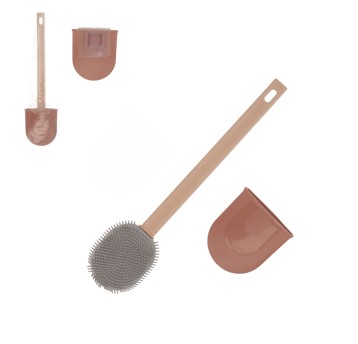 ŁAZ/SZCZOTKA DO WC Z SYLIKON+ PRZYSSAW 43x9cm.(96)