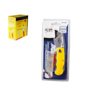 NRZ/NÓŻ DO TAPET + ZAPASY ŻÓŁTY dł.15cm (12)