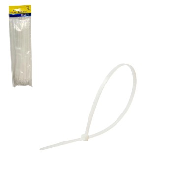 NRZ/OPASKI ZACISKOWE BIAŁE 4×350mm. Opak.100 (150)