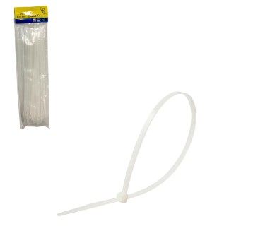 NRZ/OPASKI ZACISKOWE BIALE 4x300mm. Opak.100 (150)