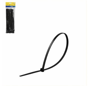 NRZ/OPASKI ZACISKOWE CZARNE 4×300mm. Opak.100(150)