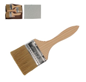 NRZ/PĘDZEL MALARSKI Z DREWNIANA RĄCZKA 3" (12/480)