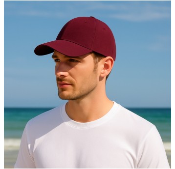 ODZ/CZAPKA Z DASZKIEM ZAMSZ BORDO (25/500)