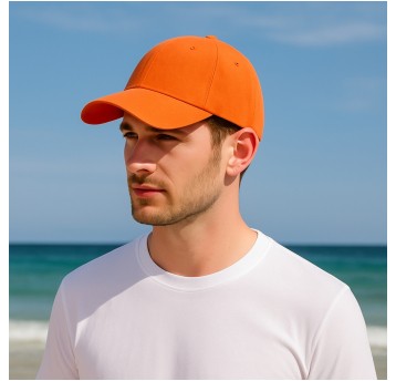 ODZ/CZAPKA Z DASZKIEM ZAMSZ POMARAŃCZ (25/500)