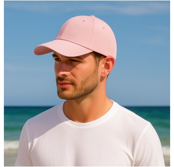 ODZ/CZAPKA Z DASZKIEM ZAMSZ RÓŻOWA (25/500)