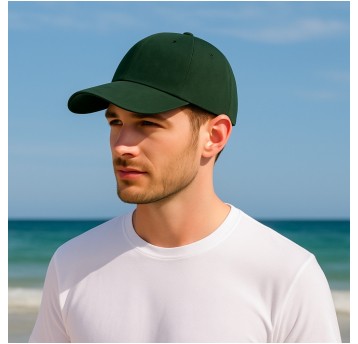 ODZ/CZAPKA Z DASZKIEM ZAMSZ ZIELONA (25/500)