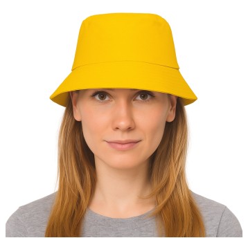ODZ/KAPELUSZ, BUCKET HAT KOLOR ŻÓŁTY (20/600)