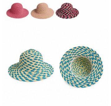 ODZ/KAPELUSZ DAMSKI LETNI Wzór Tęcza G.SPLOT (300)