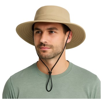 ODZ/KAPELUSZ MĘSKI LETNI TURYSTYCZNY BEŻ (20/500)
