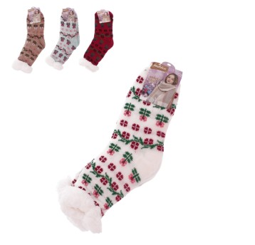 ODZ/SKARPETY DAMSKIE Roz. 37-41 MIX KWIATY(12/180)