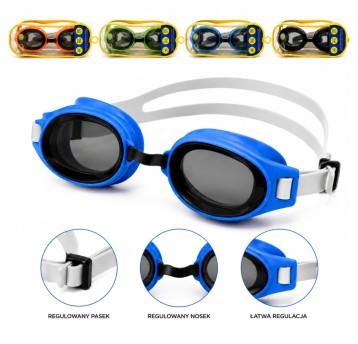 OKULARY DO PŁYWANIA z FILTERM UV w ETUI (300)