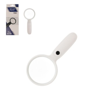 OPT/LUPA 2 LED śr.75mm. na BATERIE (12/120)