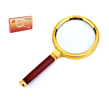 OPT/LUPA ZŁOTA + DREWNO MAGNIFIER śr.90mm (30/120)