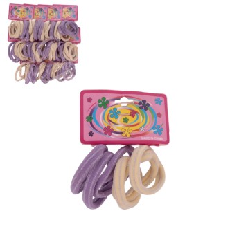 OZD/GUMKI DO WŁOSÓW- 2 kolory past Kpl.6szt. (12)