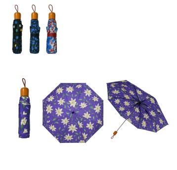 PARASOLKA SKŁADANA RĘCZNA DAMSKA KRATKA (100)* BR