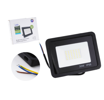 REFLEKTOR LED ZIMNY BIAŁY 30W IP66