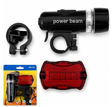 ROW/LAMPA ROWEROWA LED PRZÓD/TYŁ na BATER (60/120)